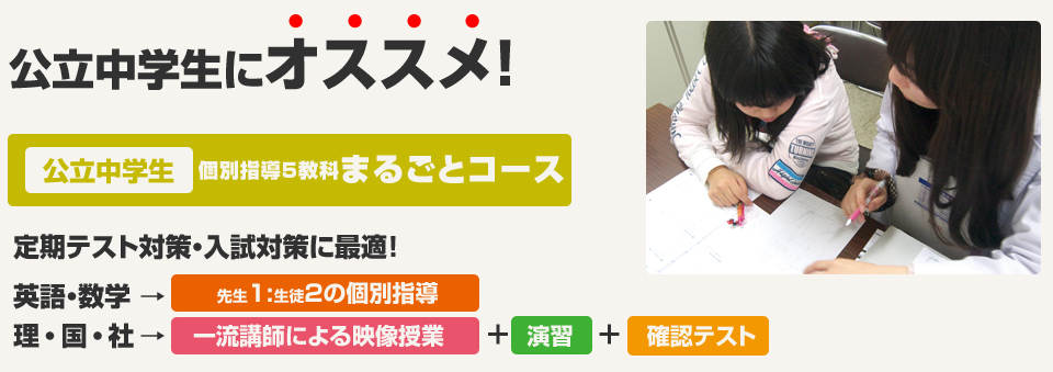 公立中学生 5教科まるごとコース